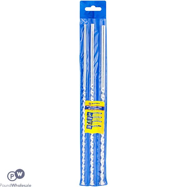 Marksman Masonry Drill Bit Set 400mm 3pc