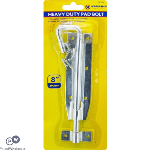 Marksman Corrosion-resistant Heavy Duty Pad Bolt 8"