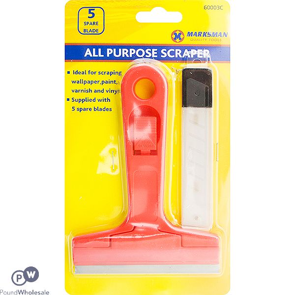 Marksman All Purpose Scraper With 5 Spare Blades