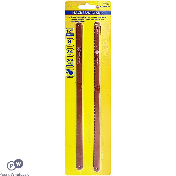 Marksman 24 Tpi Hacksaw Blades 12" 8 Pack