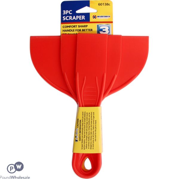 Marksman Plastic Scraper Set 3pc