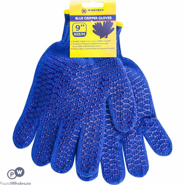 Marksman Blue Gripper Gloves Medium