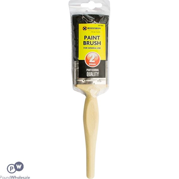 Marksman Wooden Handle Paint Brush 2"