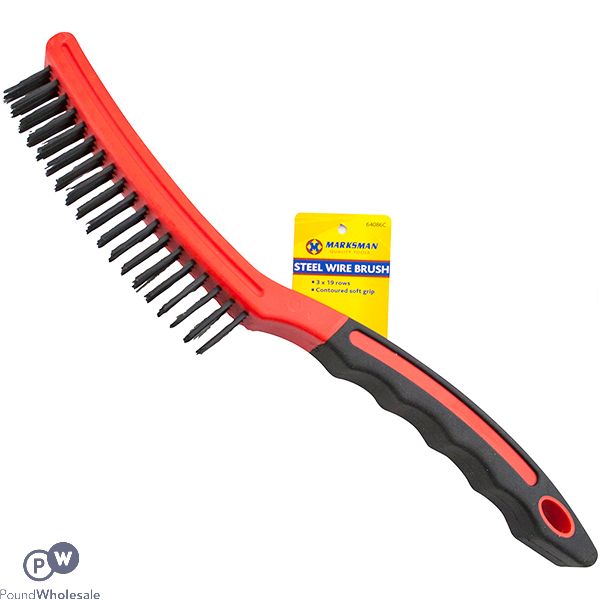 Marksman 3 X 19 Row Long Handle Steel Wire Brush