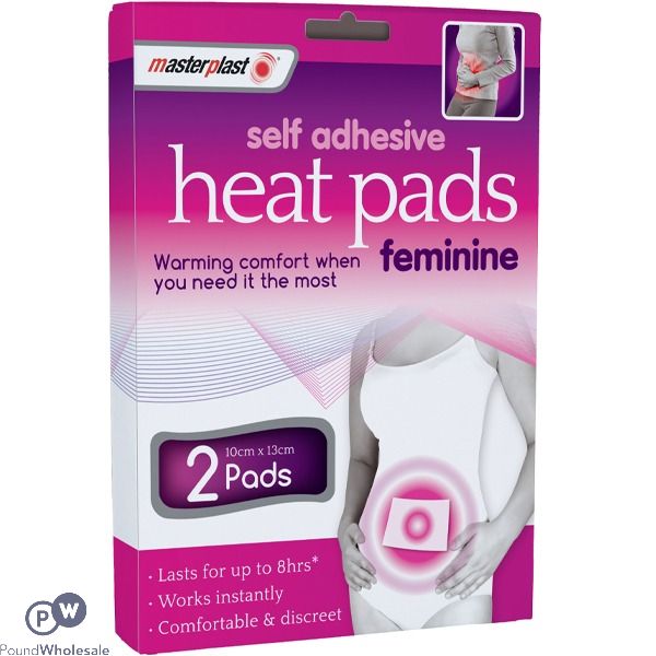 Masterplast Self-adhesive Feminine Heat Pads 10cm X 13cm 2 Pack