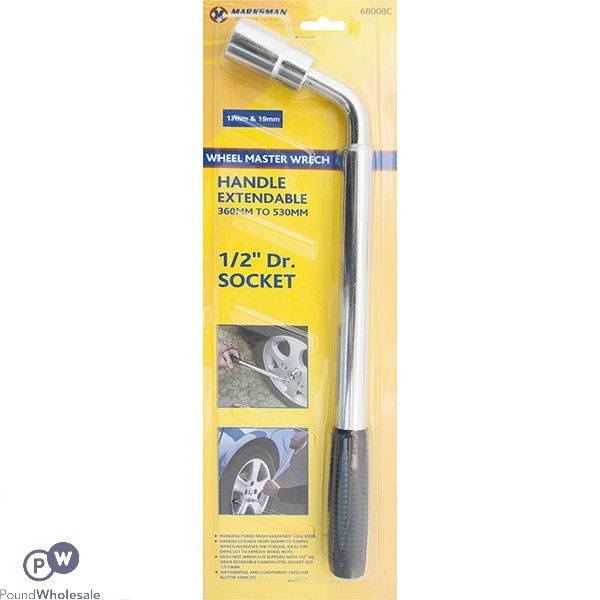 Marksman Extendable Handle Wheel Master Wrench 1/2" Dr.socket