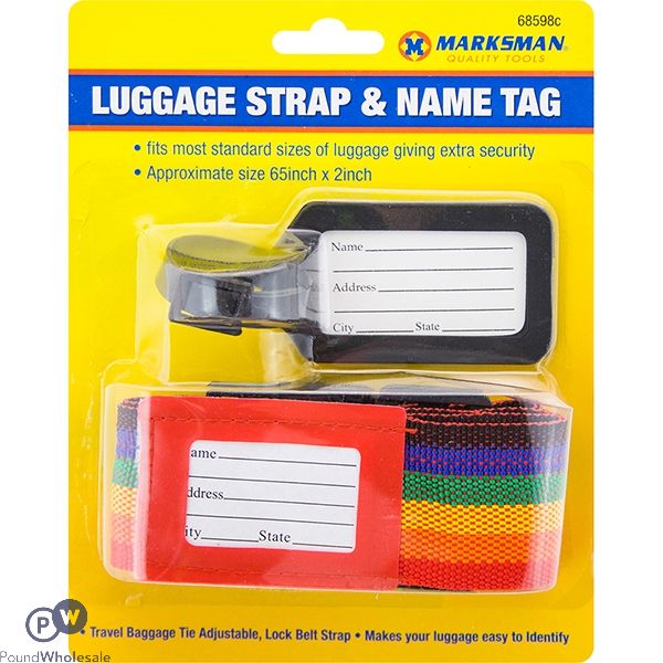 Marksman Luggage Strap & Name Tag 65" X 2"
