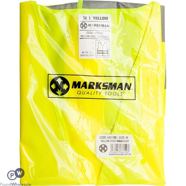 Marksman Yellow Hi-vis Waistcoat Medium