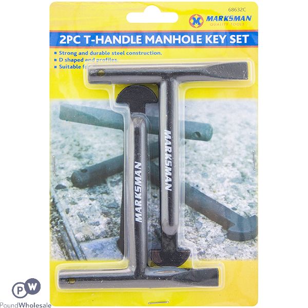 Marksman T-handle Manhole Key Set 2 Pack