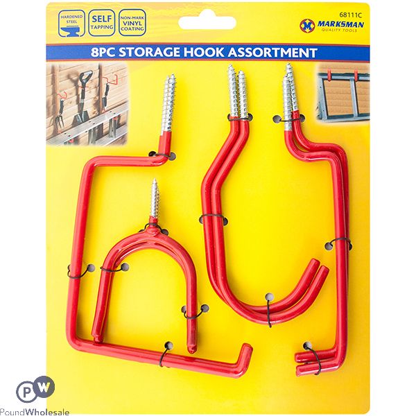 Marksman Storage Hook Assortment 8pc