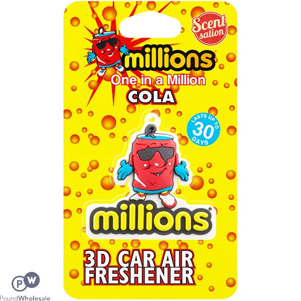 Millions Cola 3d Car Air Freshener
