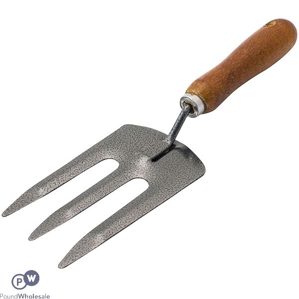 Marksman Wooden Handle Hand Fork Garden Tool