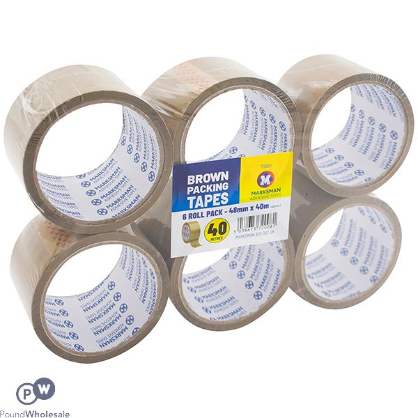Marksman Brown Packing Tape Rolls 48mm X 40m