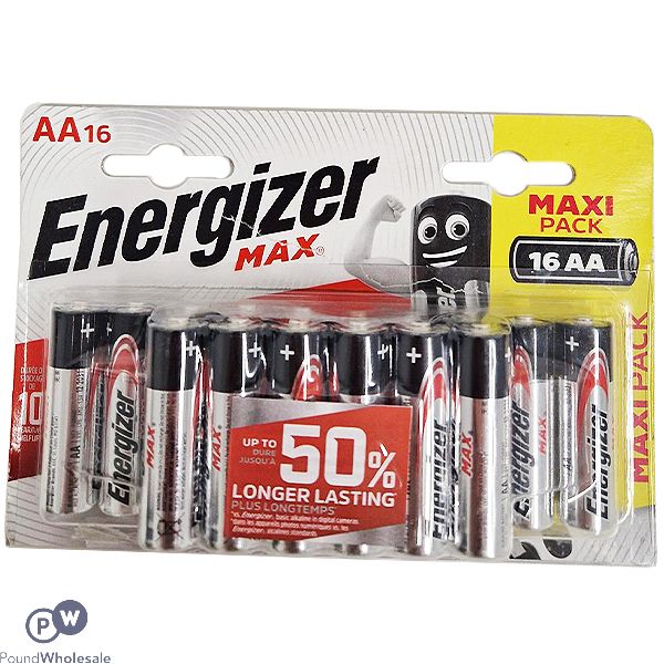 Energizer Max Aa Alkaline Batteries 16 Pack