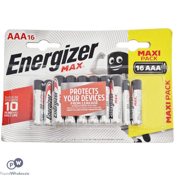 Energizer Max Aaa Alkaline Batteries 16 Pack
