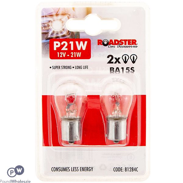 Roadster P21w 12v 21w Ba15s Car Light Bulb 2 Pack