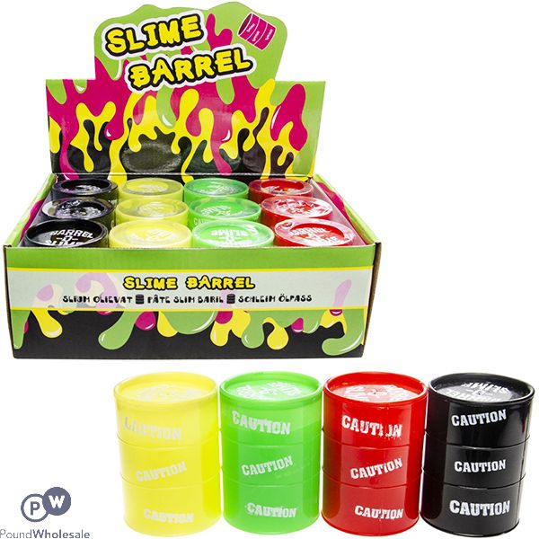Barrel Slime Cdu Assorted Colours