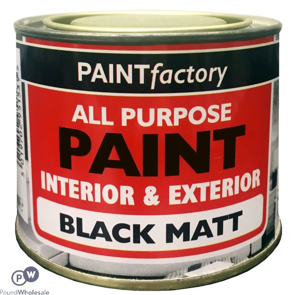 Paint Factory All Purpose Black Matt 170ml