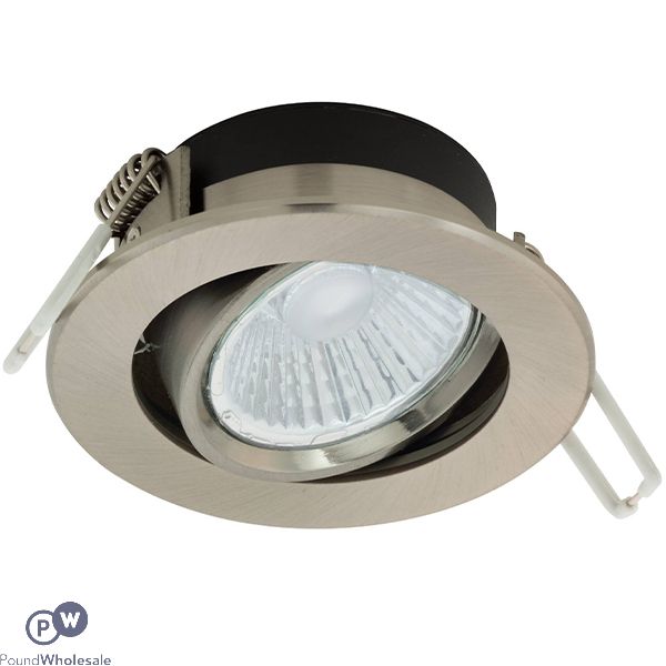 Eglo Ranera Led Recessed Spot Light Matt Nickel With Bulb