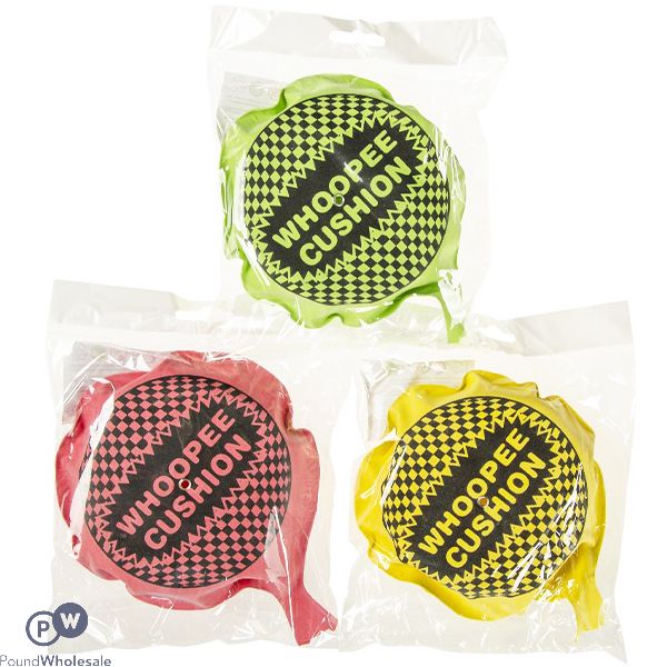 Whoopee Cushion 15cm Assorted Colours