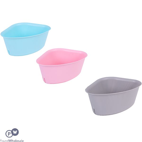 Triangular Sink Caddy 1.9l Assorted Colours 16cm X 22.5cm X 11.5cm