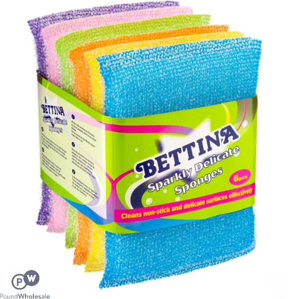 Bettina Sparkly Delicate Sponges Assorted 6pc