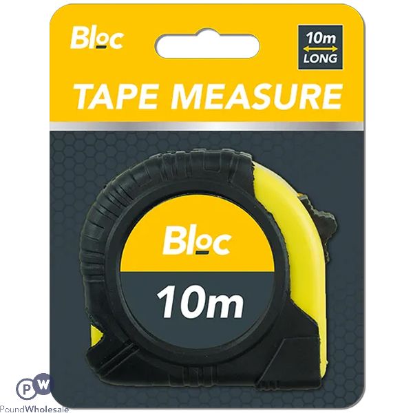 Bloc Rubber Grip Tape Measure 10m