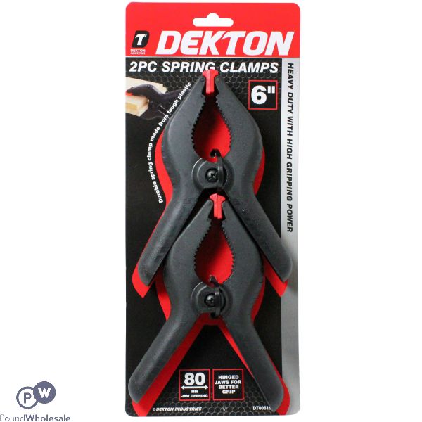 Dekton 2pc Spring Clamps 6"