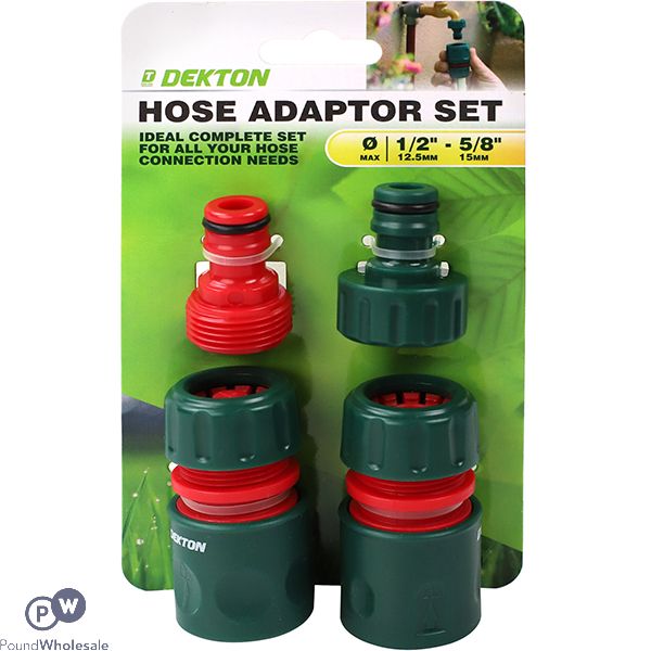 Dekton Hose Adaptor Set 4pc