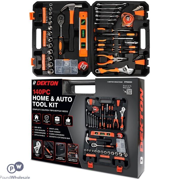 Dekton Home & Auto Tool Kit 140pc