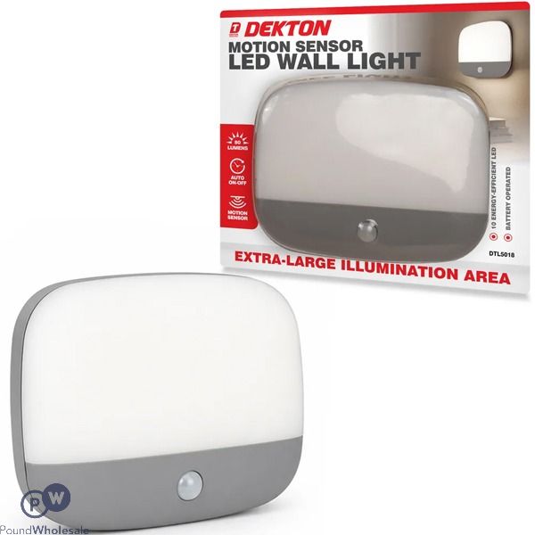 Dekton 80 Lumen Motion Sensor Led Wall Light Extra Large