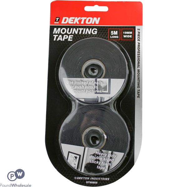 Dekton 2 Piece 5m Mounting Tape 