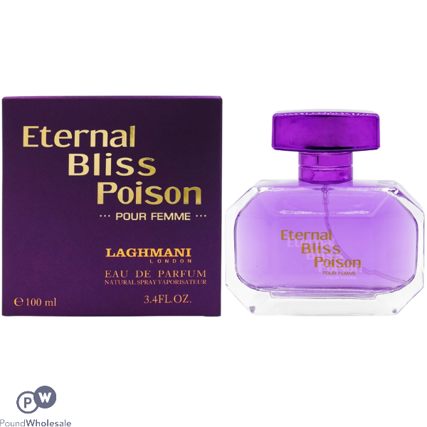 Eternal Bliss Poison Pour Femme Eau De Parfum By Laghmani London 100ml (hypnotic Poison By Dior Inspiration)