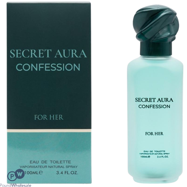 Secret Aura Confession For Her Eau De Toilette 100ml (black Opium By Ysl Inspiration)