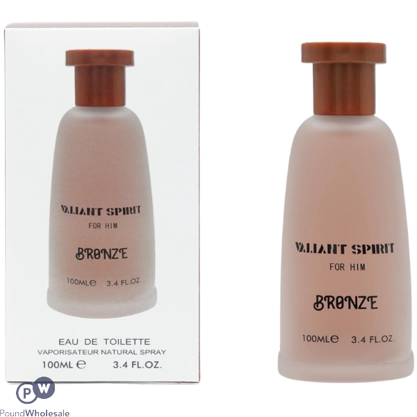 Valiant Spirit Bronze For Him Eau De Toilette 100ml (stronger With You By Emporio Armani Inspiration)