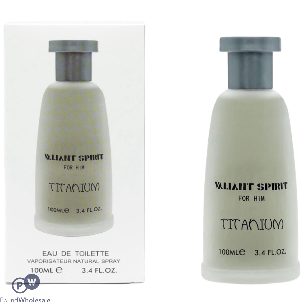 Valiant Spirit Titanium For Him Eau De Toilette 100ml (fahrenheit By Dior Inspiration)