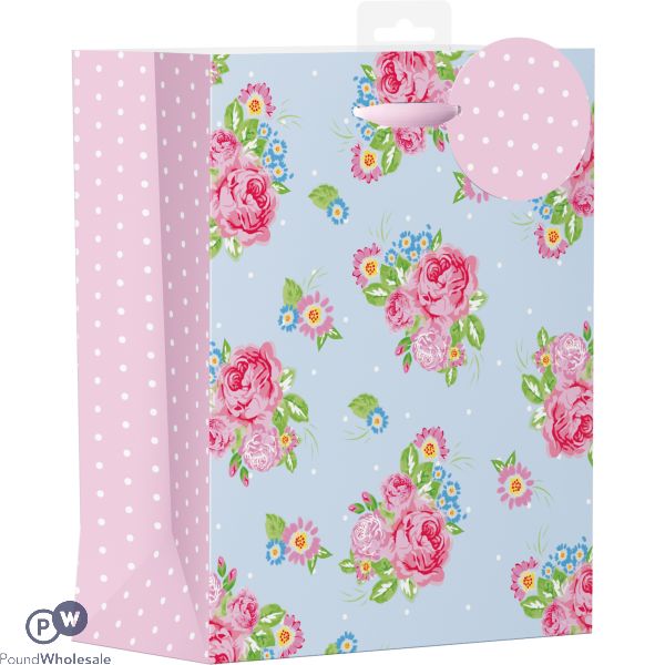 Female Vintage Floral Design Bag Medium