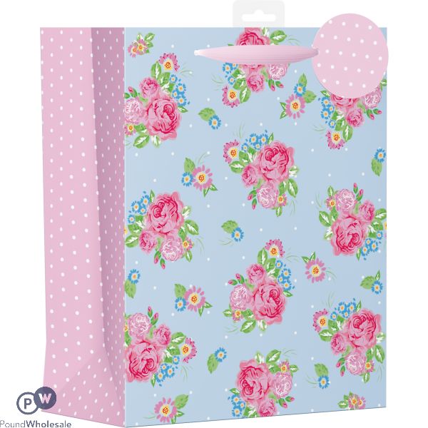 Female Vintage Floral Design Bag Large