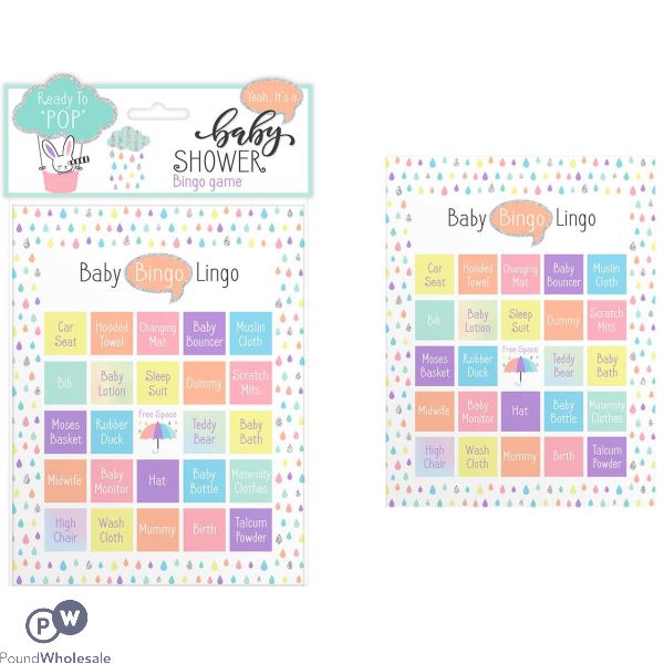 Baby Shower Bingo Game 12 Pack