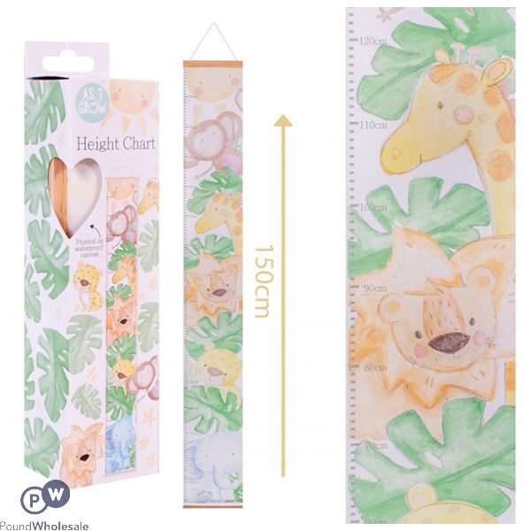 Hugs & Kisses Baby Height Chart 20cm X 150cm