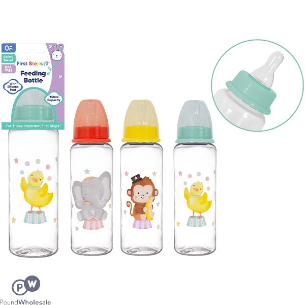 First Steps Jungle Baby Feeding Bottle 250ml