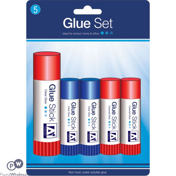 Non-toxic Water Soluble Glue Sticks 5 Pack
