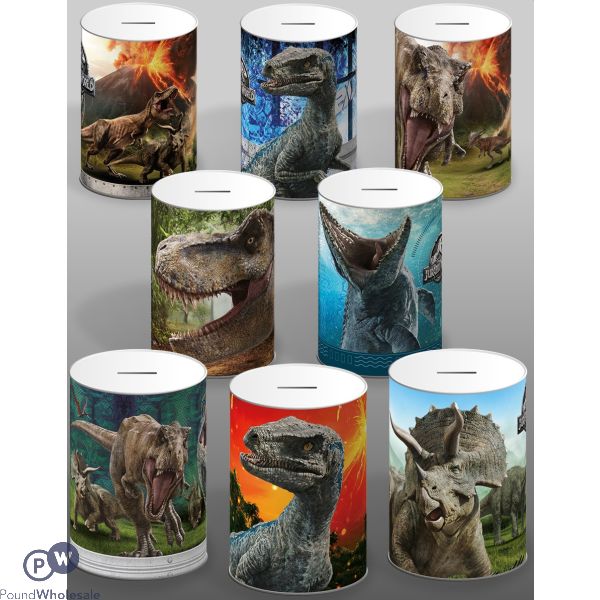 Jurassic World Money Tins