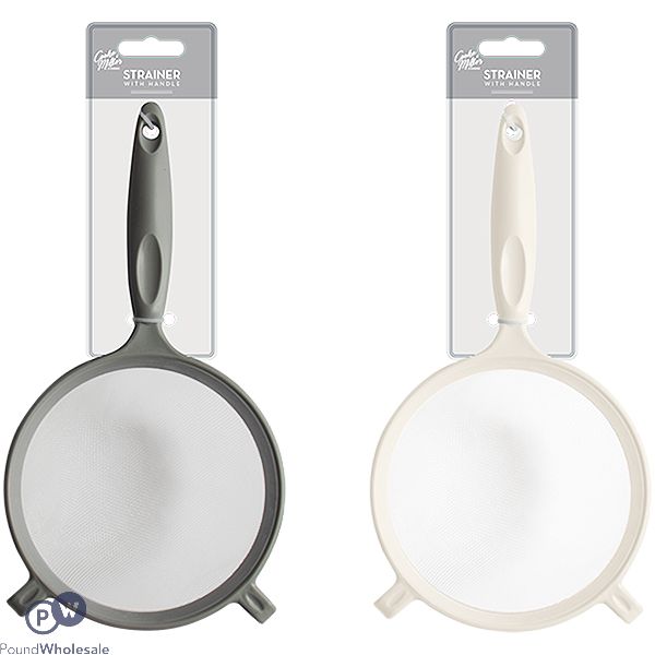 Cooke & Miller Sieve Strainer With Handle Assorted Colours