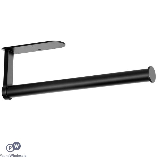 Sitara Black Under Cabinet Kitchen Roll Holder 33.5cm
