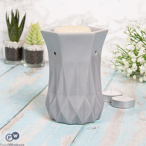 Leonardo Desire Aroma Geometric Grey Wax Oil Burner
