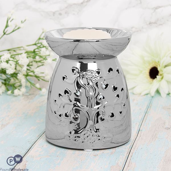 Leonardo Desire Aroma Silver Tree Of Life Wax Oil Burner