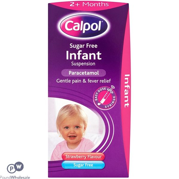 Calpol Paracetamol Suger Free Strawberry