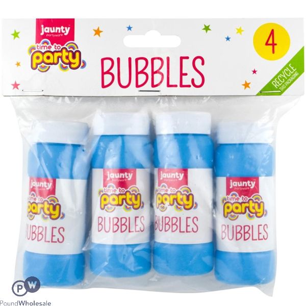 Jaunty Time To Party Bubbles 4 Pack
