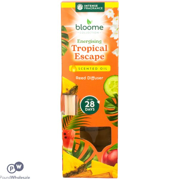 Bloome Energising Tropical Escape Scented Oil Reed Diffuser 30ml